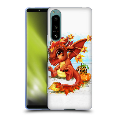 Sheena Pike Dragons Autumn Lil Dragonz Soft Gel Case for Sony Xperia 5 IV