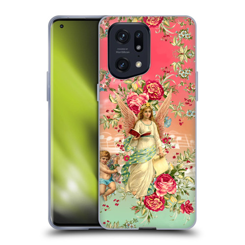 Mark Ashkenazi Florals Angels Soft Gel Case for OPPO Find X5 Pro