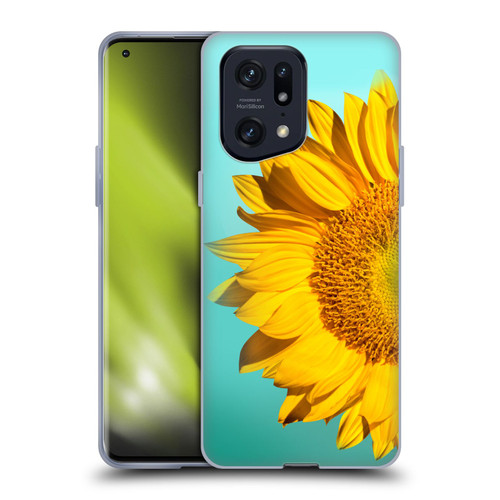 Mark Ashkenazi Florals Sunflowers Soft Gel Case for OPPO Find X5 Pro