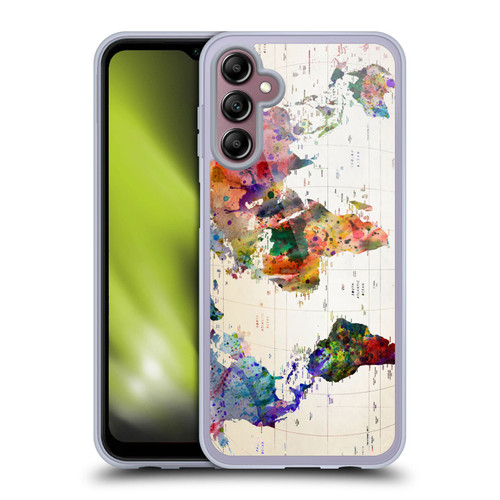 Mark Ashkenazi Pop Culture Map Of The World Soft Gel Case for Samsung Galaxy A14 5G