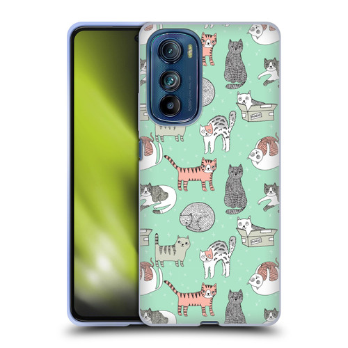 Andrea Lauren Design Animals Cats Soft Gel Case for Motorola Edge 30