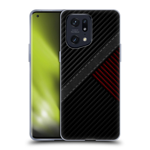 Alyn Spiller Carbon Fiber Stitch Soft Gel Case for OPPO Find X5 Pro