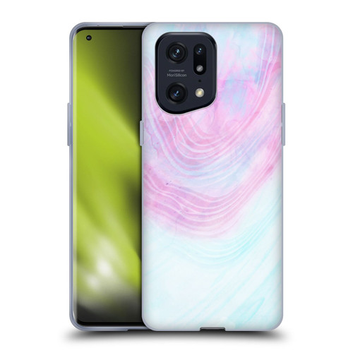 Alyn Spiller Marble Pastel Soft Gel Case for OPPO Find X5 Pro