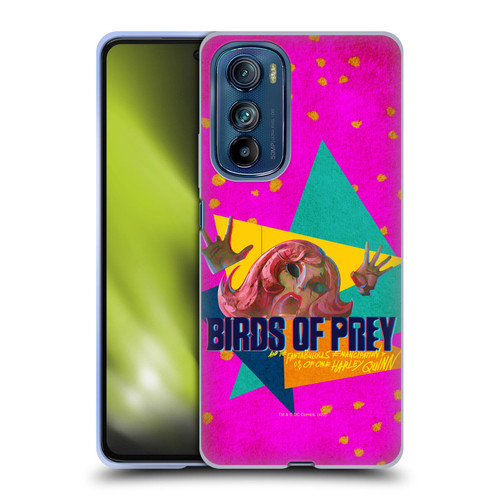 Birds of Prey DC Comics Graphics Panic In Neon Soft Gel Case for Motorola Edge 30