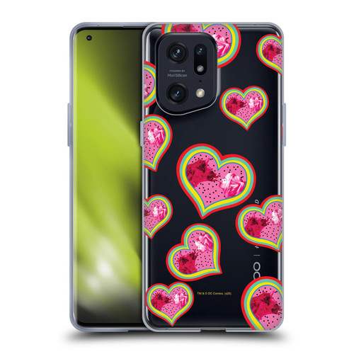 Birds of Prey DC Comics Graphics Harley QuinnCoyote Heart Soft Gel Case for OPPO Find X5 Pro