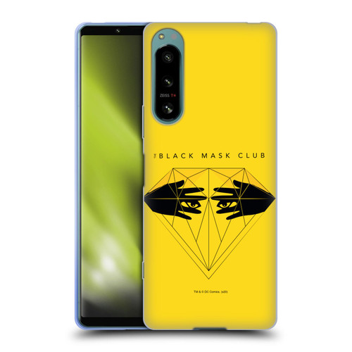 Birds of Prey DC Comics Graphics Black Club Logo Soft Gel Case for Sony Xperia 5 IV