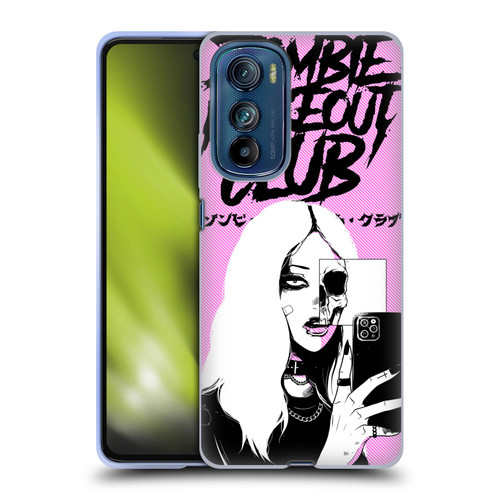 Zombie Makeout Club Art Selfie Skull Soft Gel Case for Motorola Edge 30