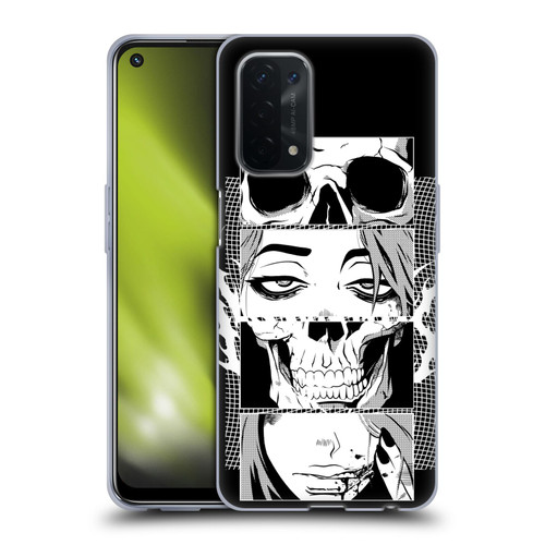 Zombie Makeout Club Art Skull Collage Soft Gel Case for OPPO A54 5G