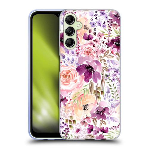Anis Illustration Flower Pattern 3 Floral Chaos Soft Gel Case for Samsung Galaxy A14 5G