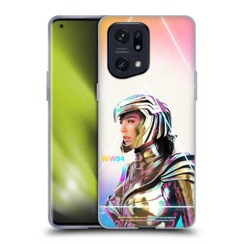 Wonder Woman 1984 80's Graphics Golden Armour 3 Soft Gel Case for OPPO Find X5 Pro