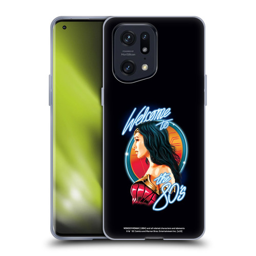 Wonder Woman 1984 80's Graphics Welcome Soft Gel Case for OPPO Find X5 Pro