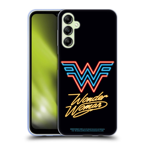 Wonder Woman 1984 Logo Art Neon Soft Gel Case for Samsung Galaxy A14 5G