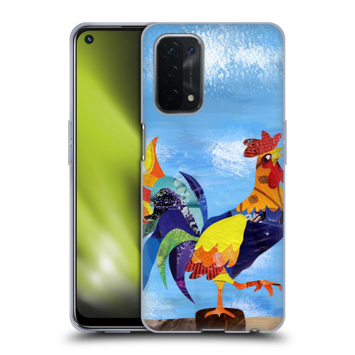 Artpoptart Animals Colorful Rooster Soft Gel Case for OPPO A54 5G