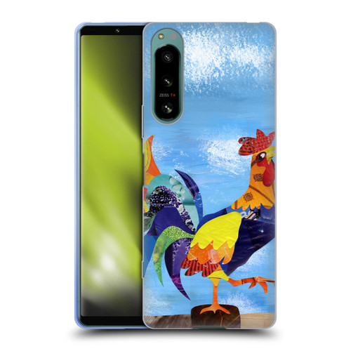 Artpoptart Animals Colorful Rooster Soft Gel Case for Sony Xperia 5 IV