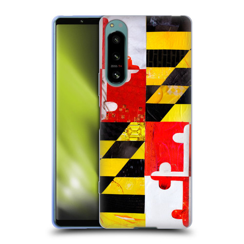 Artpoptart Flags Maryland Soft Gel Case for Sony Xperia 5 IV