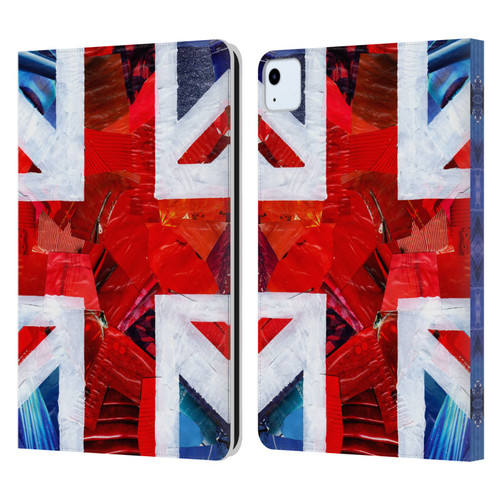 Artpoptart Flags Union Jack Leather Book Wallet Case Cover For Apple iPad Air 2020 / 2022