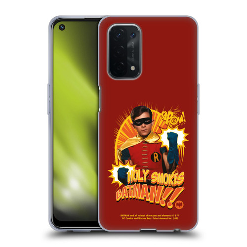 Batman TV Series Character Art Robin Holy Smokes Soft Gel Case for OPPO A54 5G