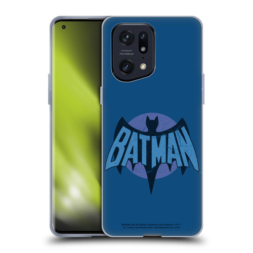 Batman TV Series Logos Distressed Look Soft Gel Case for OPPO Find X5 Pro
