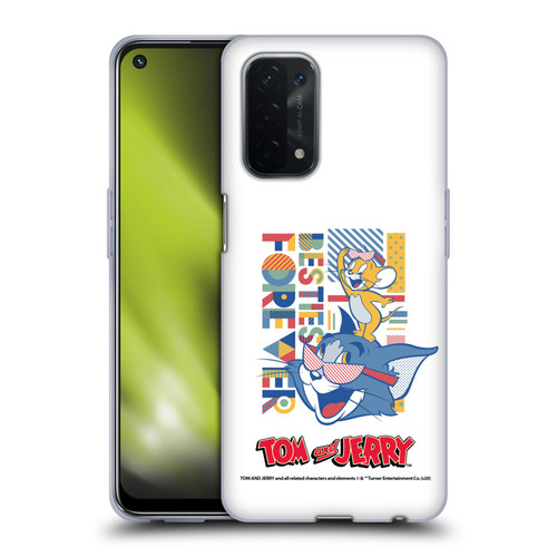 Tom and Jerry Color Blocks Besties Forever Soft Gel Case for OPPO A54 5G