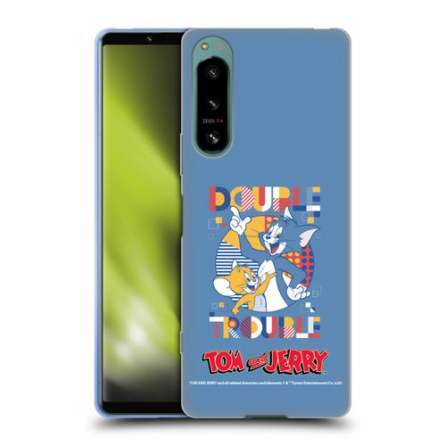 Tom and Jerry Color Blocks Double Trouble Soft Gel Case for Sony Xperia 5 IV