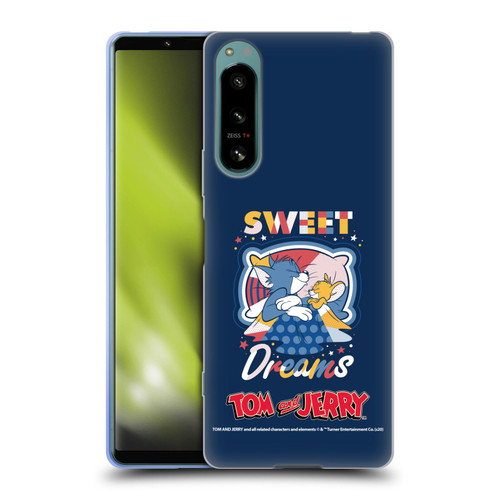Tom and Jerry Color Blocks Sweet Dreams Soft Gel Case for Sony Xperia 5 IV