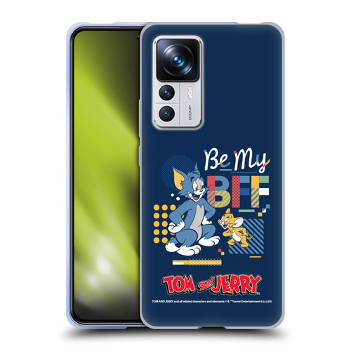 Tom and Jerry Color Blocks Be My Bff Soft Gel Case for Xiaomi 12T Pro