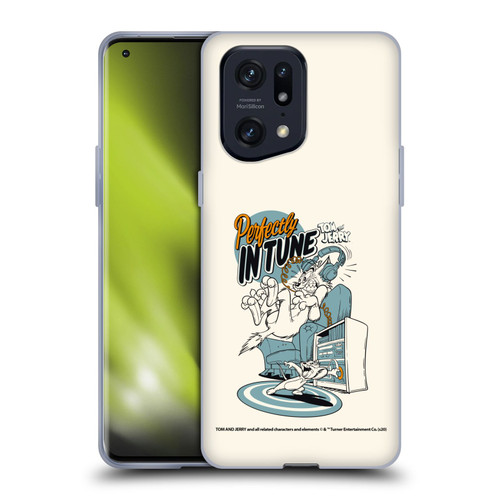 Tom and Jerry Illustration Perfectly In Tune Soft Gel Case for OPPO Find X5 Pro