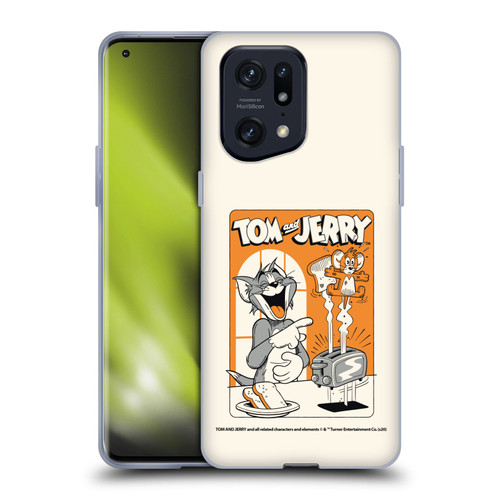 Tom and Jerry Illustration Laugh And Toasted Soft Gel Case for OPPO Find X5 Pro
