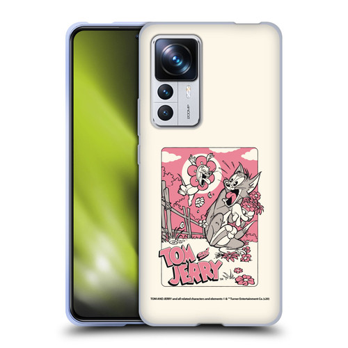 Tom and Jerry Illustration Scary Flower Soft Gel Case for Xiaomi 12T Pro