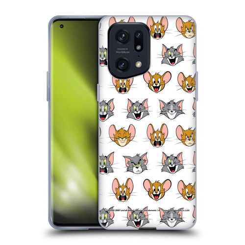 Tom and Jerry Patterns Expressions Soft Gel Case for OPPO Find X5 Pro