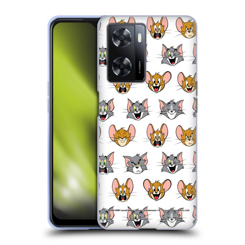 Tom and Jerry Patterns Expressions Soft Gel Case for OPPO A57s