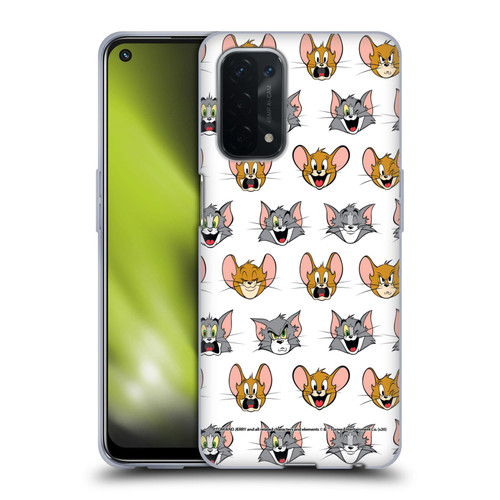 Tom and Jerry Patterns Expressions Soft Gel Case for OPPO A54 5G