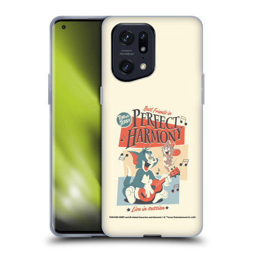 Tom and Jerry Retro Perfect Harmony Soft Gel Case for OPPO Find X5 Pro