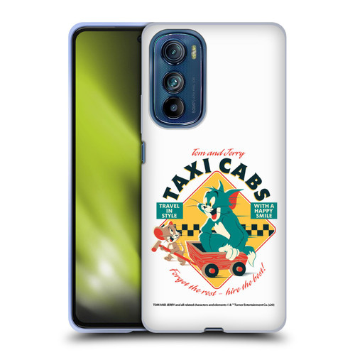 Tom and Jerry Retro Taxi Cabs Soft Gel Case for Motorola Edge 30