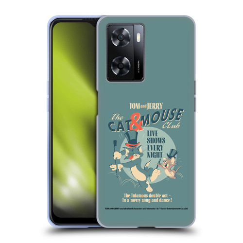 Tom and Jerry Retro Cat & Mouse Club Soft Gel Case for OPPO A57s