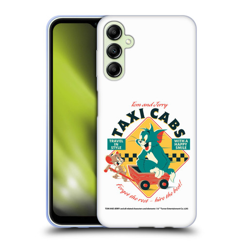 Tom and Jerry Retro Taxi Cabs Soft Gel Case for Samsung Galaxy A14 5G