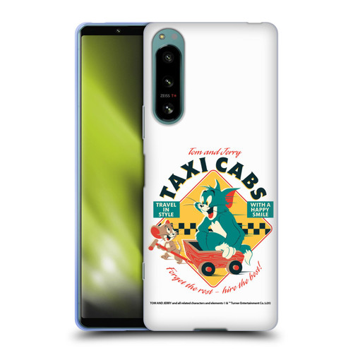 Tom and Jerry Retro Taxi Cabs Soft Gel Case for Sony Xperia 5 IV