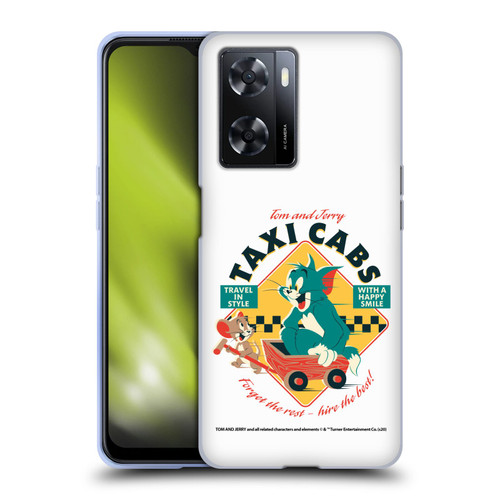 Tom and Jerry Retro Taxi Cabs Soft Gel Case for OPPO A57s