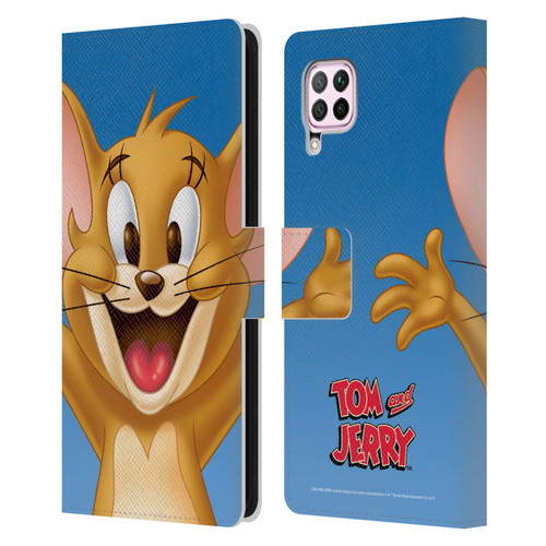 Tom and Jerry Full Face Jerry Leather Book Wallet Case Cover For Huawei Nova 6 SE / P40 Lite