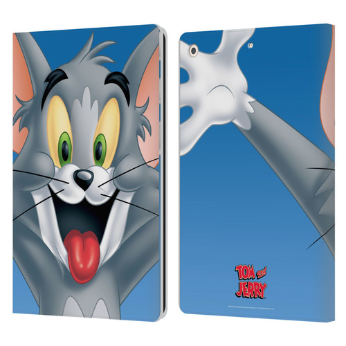 Tom and Jerry Full Face Tom Leather Book Wallet Case Cover For Apple iPad 10.2 2019/2020/2021