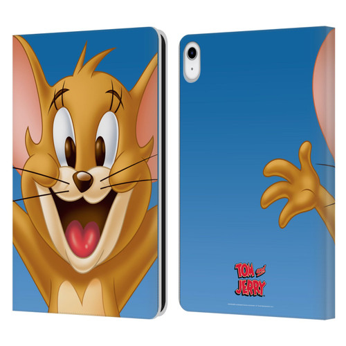 Tom and Jerry Full Face Jerry Leather Book Wallet Case Cover For Apple iPad 10.9 2022/2025