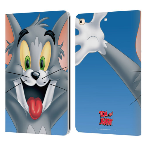 Tom and Jerry Full Face Tom Leather Book Wallet Case Cover For Apple iPad 9.7 2017 / iPad 9.7 2018