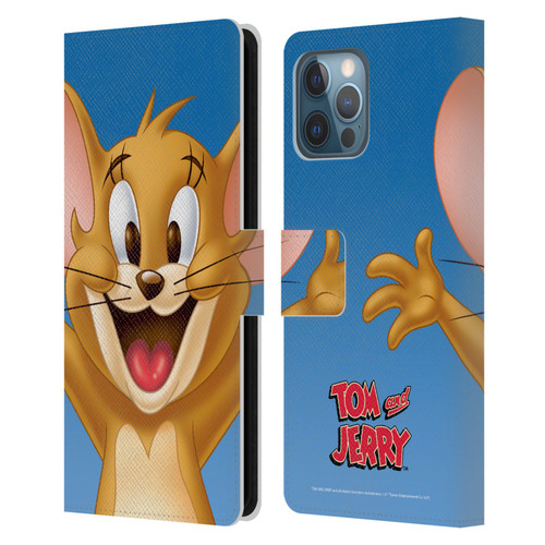 Tom and Jerry Full Face Jerry Leather Book Wallet Case Cover For Apple iPhone 12 Pro Max