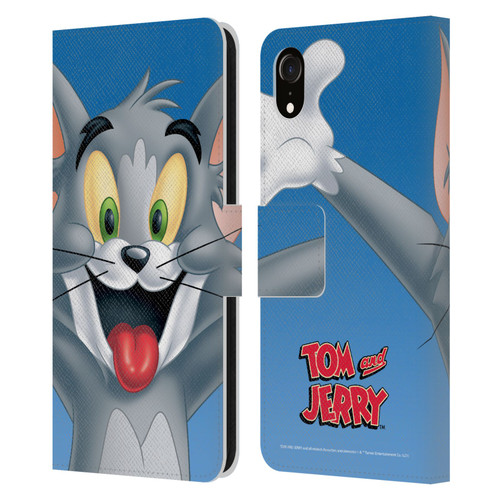 Tom and Jerry Full Face Tom Leather Book Wallet Case Cover For Apple iPhone XR