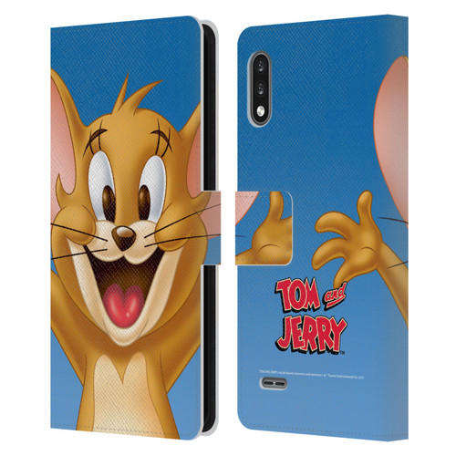 Tom and Jerry Full Face Jerry Leather Book Wallet Case Cover For LG K22