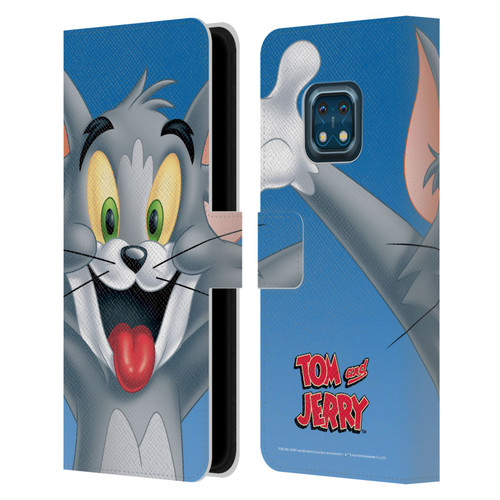 Tom and Jerry Full Face Tom Leather Book Wallet Case Cover For Nokia XR20