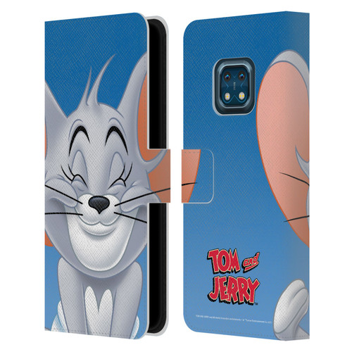 Tom and Jerry Full Face Nibbles Leather Book Wallet Case Cover For Nokia XR20