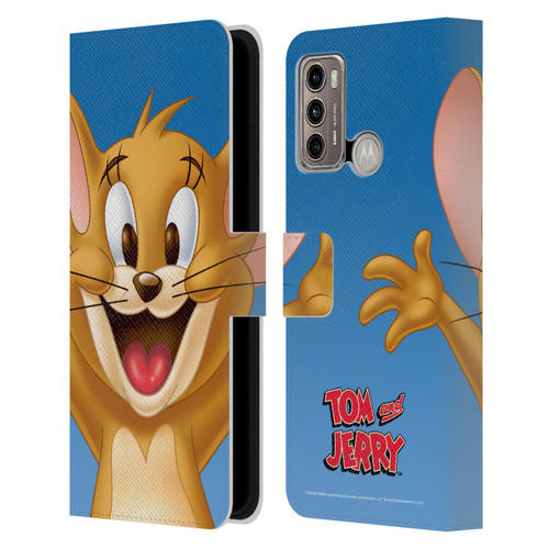 Tom and Jerry Full Face Jerry Leather Book Wallet Case Cover For Motorola Moto G60 / Moto G40 Fusion
