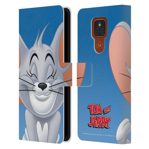 Tom and Jerry Full Face Nibbles Leather Book Wallet Case Cover For Motorola Moto E7 Plus