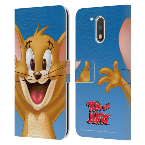 Tom and Jerry Full Face Jerry Leather Book Wallet Case Cover For Motorola Moto G41